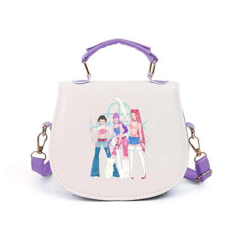 Girls Kpop Hunters Derpy Rumi Zoey Mira Printed Student Kids Casual Shoulder Crossbody Bags