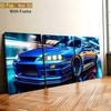 3D Автомобиль Настенное Искусство Масляный Холст с Сосновой Рамкой