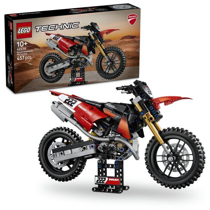 LEGO Moto Technic à construire - 42238 - Ducati Desmo450 MX Factory, moto de motocross officielle - Dès 10 ans