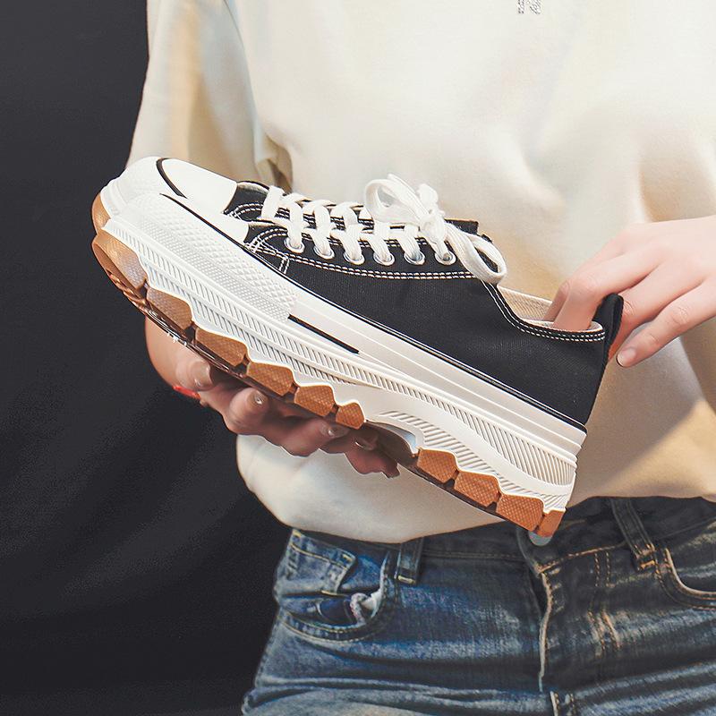 Womens Shoes  Spring and Summer New Breathable High Platform Woman Tennis Shoes Casual Canvas Sneakers for Women