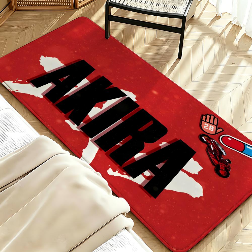 Movie A-AKIRA Floor Mat Soft Flannel Entrance Door Mat Non Slip Absorbent Bathroom Bedroom Floor Rug