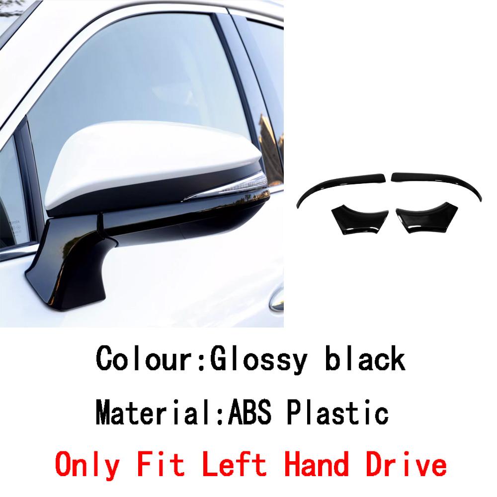 For Toyota Venza/Harrier 2024 ABS/Steel Frame Side Rearview Mirror Strip Cover Trim Sticker Eyebrow Accessories