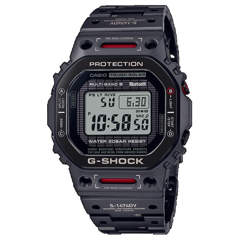 Casio Мужские часы G-SHOCK GMW-B5000TVA-1, кварцевые, ударопрочные, водонепроницаемые 200 м