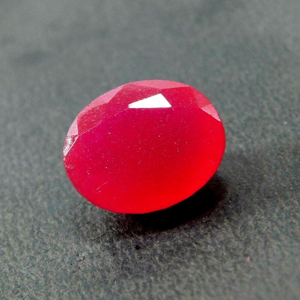 Red Ruby Oval Cut 9 Carat Natural Loose Gemstones Pendant Making
