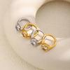 Simple Style Big Zircon Ring Creative Personalized Stainless Steel Tarnish Free Charm Jewelry For Women