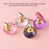 Magnetic Nail Art Display Stand with 5 Practice Tips Crystal Alloy False Nails Showing Shelf Diamond Base Chess Nail Display