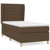 Maison Exclusive - Sommier à lattes de lit avec matelas Marron foncé 100x200 cm