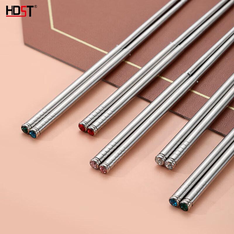 Diamond Accent 304 Stainless Steel Portable Chopsticks