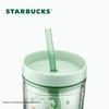 Starbucks Green Wilderness Clear Straw Tumbler