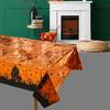 Скатерть на Хэллоуин, экологически чистая, без запаха, с принтом тыквы, одноразовая скатерть, украшение для вечеринки на Хэллоуин