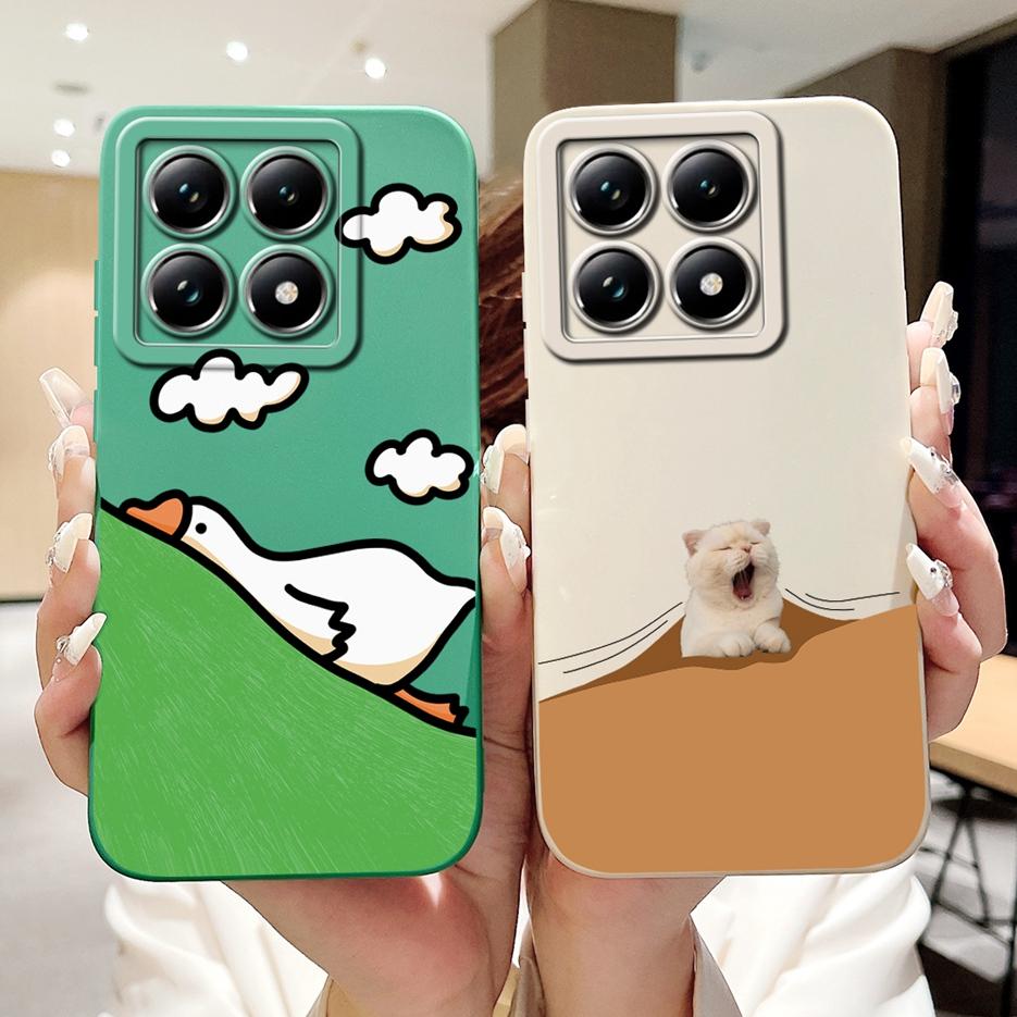 For Xiaomi 14T Pro Case Cute Dog Cartoon Cover Soft TPU Full Cameras Protection Shell For Xiaomi Mi 14T Pro Mi14T 5G Phone Cases