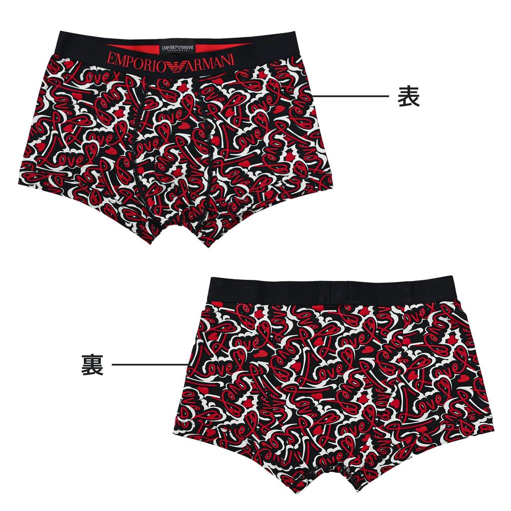 Emporio Armani Day Capsule Collection Боксеры Размер Черный и EM000253 AF14859 FC142 Сделано в Валентино Трусы, 2 шт., Средний, Красный, M, Италия. [Использовал]