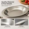 Stainless Steel Metal Dinner Plate Shallow Dessert Plate Coffee Shop Tableware  Outdoor Camping