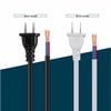 Dual-Core Power Cord for Fan: National Standard Two-Prong Plug Compatible with Table, Wall, and Floor Fans.