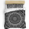 Purple Watercolor Mandala Duvet Cover Bed Bedding Collection Home Textile Quilt Cover Pillowcases Bedroom Double Bedding Collection No Linen