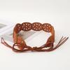 Ethnic Style Waist Belt Retro Leather Belt Elegant Bohemian Belt  for Women