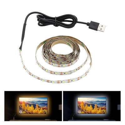 Светодиодная лента с питанием от USB 2835 SMD DC 5 В, гибкая светодиодная лента 1 м, 2 м, 3 м, 4 м, 5 м, фоновое освещение экрана телевизора