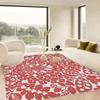 Яркий многоцветный коврик с цветочным рисунком - Нескользящий полиэстеровый коврик, Большой размер, Декоративные ковры для гостиной, Прочное напольное покрытие