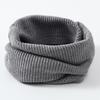 Chunky Wool Vertical Stripe High-Collar Neck Warmer Scarf – Autumn/Winter Cold-Proof Dickey