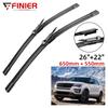 2PCS Wiper Blades For Ford Explorer 2011-2017 26" 22" Fit Front Windshield Windscreen Window Brushes Cutter Accessories 2012 2013 2014 2015 2016 2017