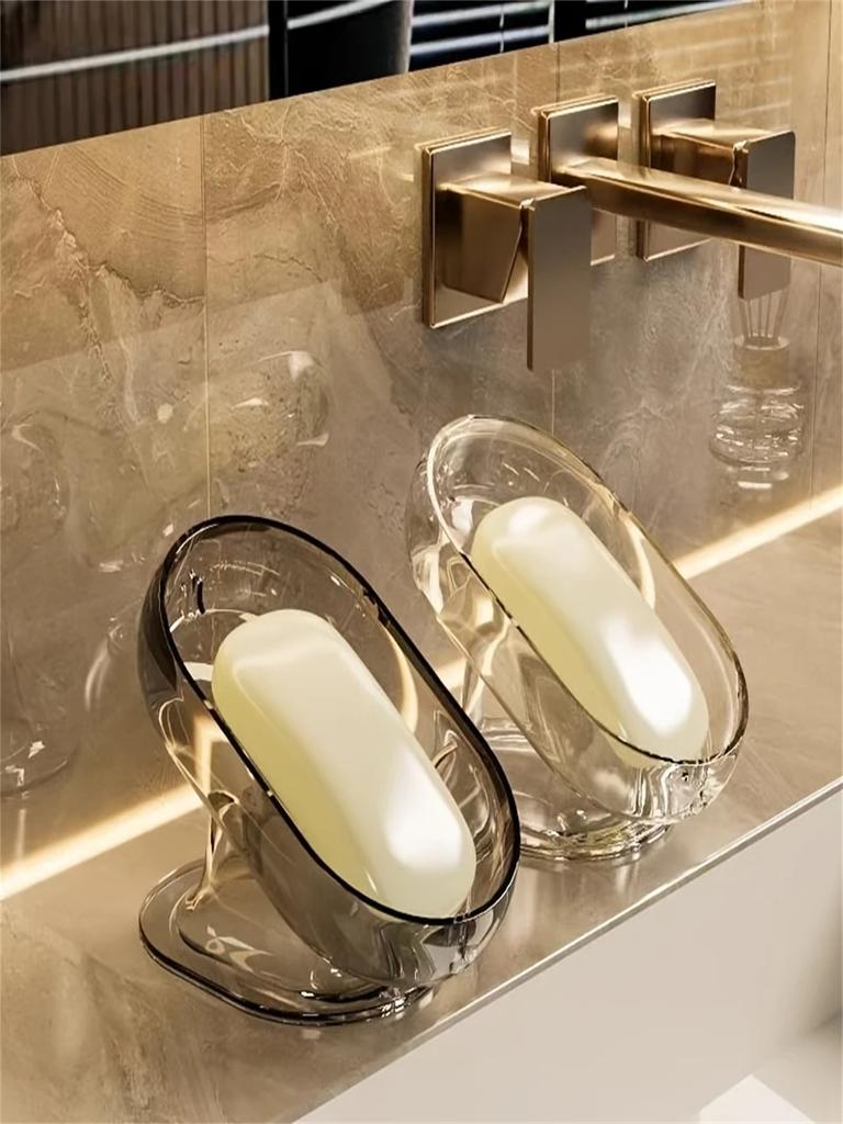 1 Стильная Легкая Мыльница - Прочный Пластиковый Овальный Дизайн для Декора Спальни и Аксессуаров для Ванной/ Ванны. Поднимите свой sp