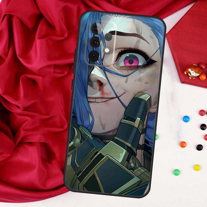 Чехол Jinx Arcane для Samsung Galaxy A26 A05 A06 A16 A54 A34 A14 A22 A32 A52 A55 A35 A15 A53 A13 A56 A36