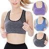 Бесшовный дышащий спортивный бюстгальтер с вырезами для женщин - Ударопрочный, быстросохнущий бюстгальтер для йоги и бега