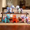 Kawaii Plush Horse Doll Pendant Soft Cartoon Steed Doll Funny Zodiac Pony Figurine Office Decor