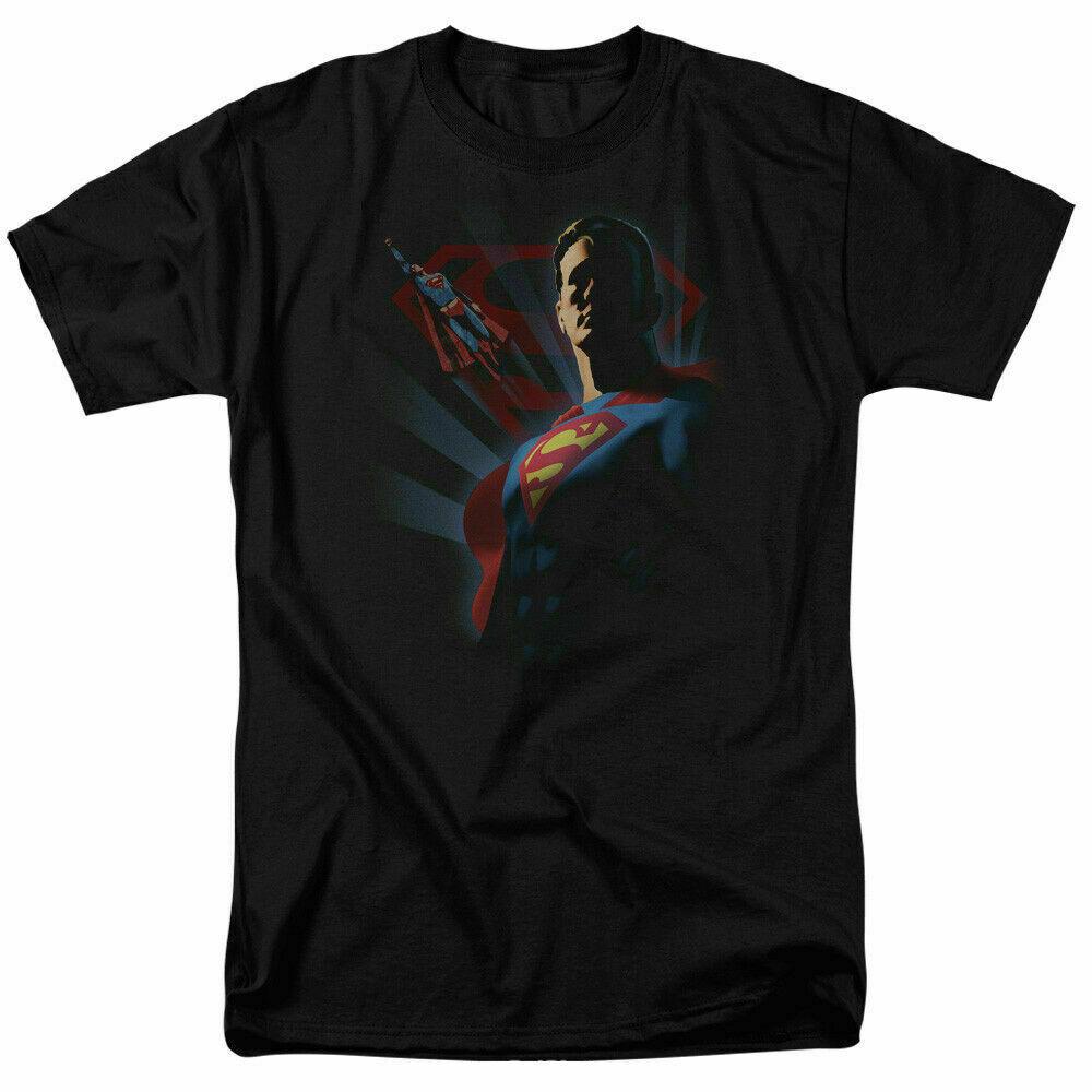 26 Superman Super Deco T Shirt Licensed Comic Book Movie Tee Black Unisex T-Shirt