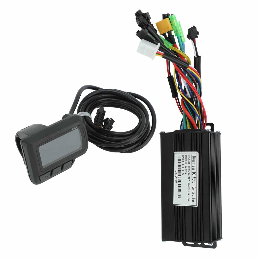 Electric Bike Controller Kit with LCD Display 24V 36V 48V 500W To 750W 26A 3 Mode Sine Wave