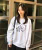 WAIKEI Pixel Star Dolphin Sweatshirt Melange White