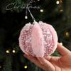 Petal Christmas Tree Ornaments Pink Christmas Ball New Xmas Tree Hangings Pendant  Xmas Decorations