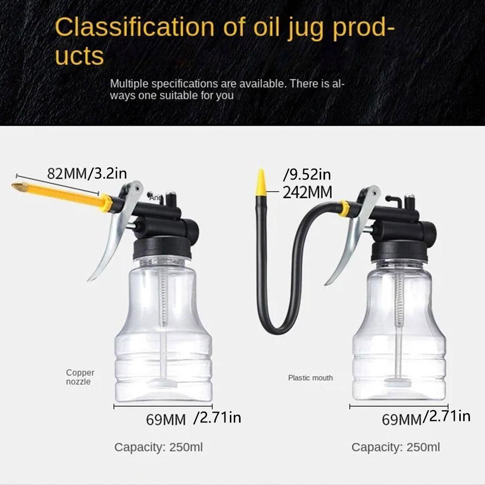 Lubrication Oil Can With Oil Spray Hose Car Oil Pot Bottle Portable Oiler Pump Car Repair Tool
