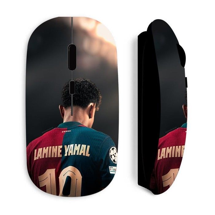 Souris noir Sans Fil Lamine Yamal FC Barcelone