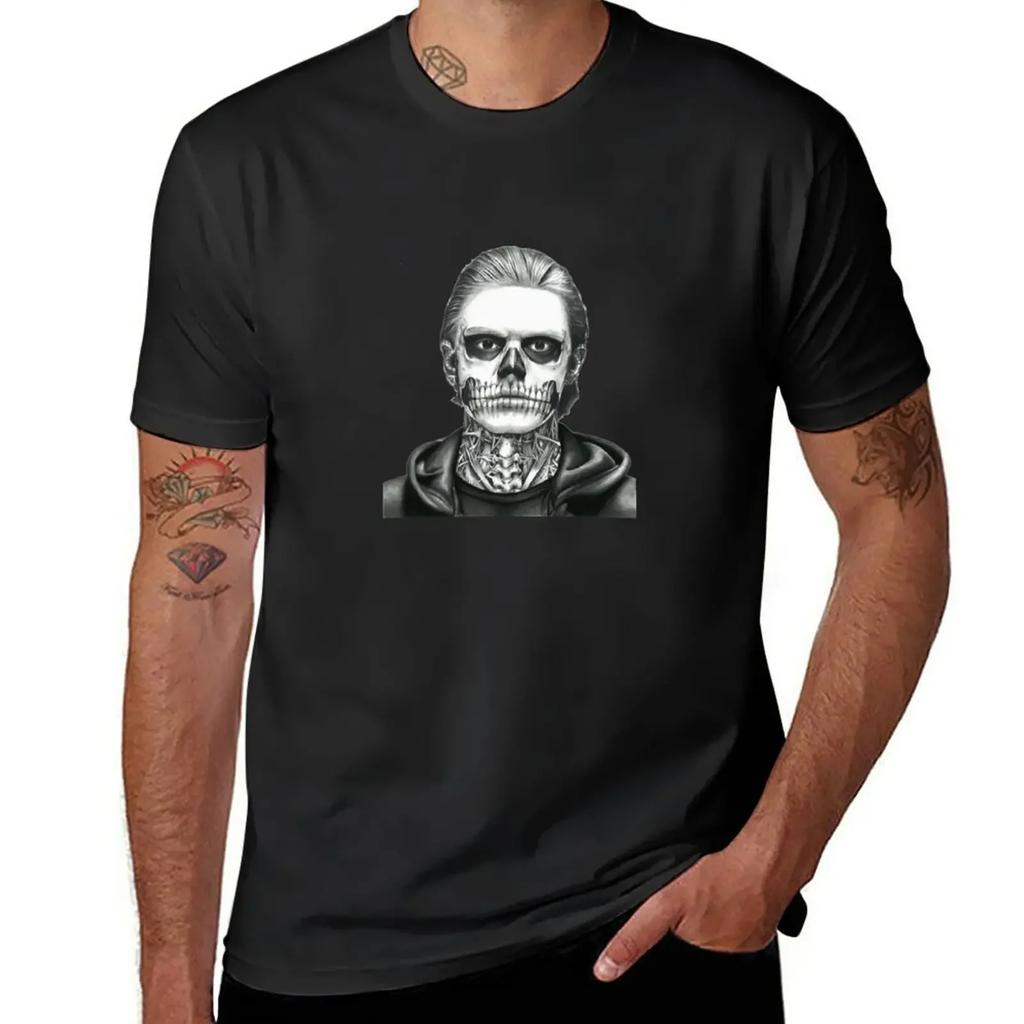 Tate Langdon AHS T-Shirt boys animal print plain workout shirts for men