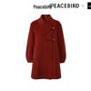 Женское зимнее пальто PEACEBIRD А-силуэта из двусторонней шерстяной смеси