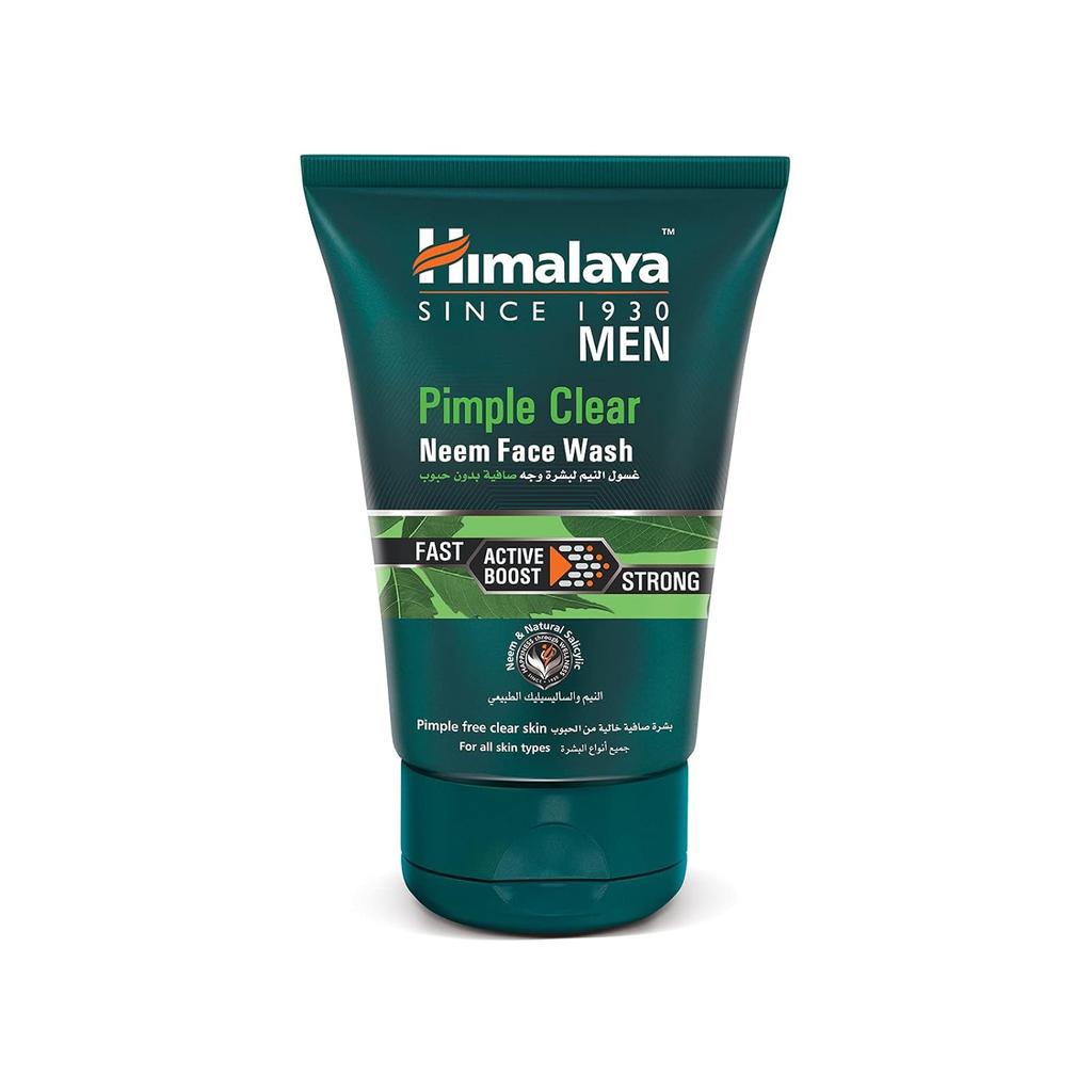 Himalaya Herbals Men Pimple Clear Neem Face Wash Gel 100ml Natural Acne Fighting Cleanser
