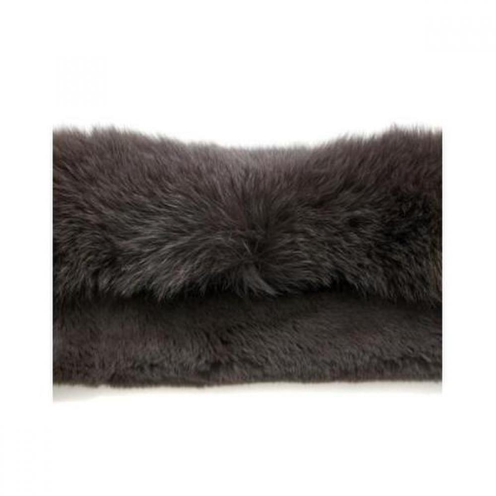 DakS Women S Grey Fox Fur Muffler Dbmu0f741g3