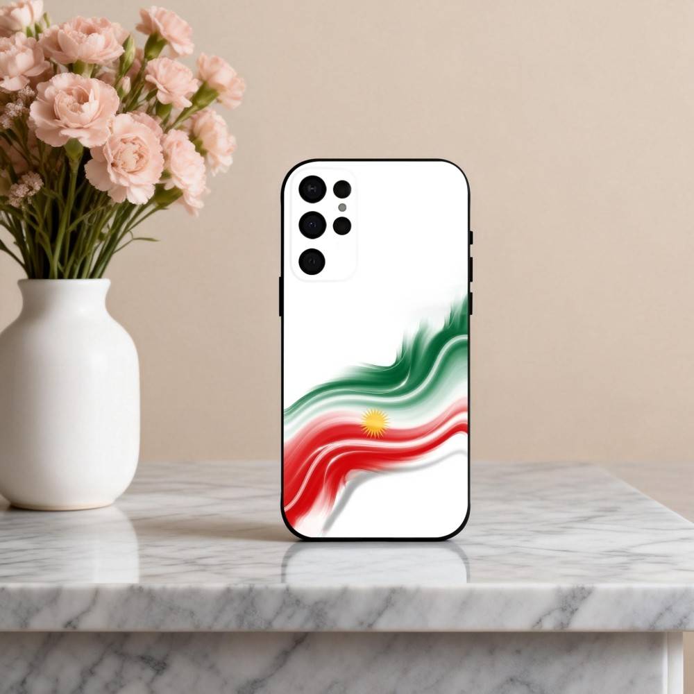 K-Курдистан-N F-Флаг-G Чехол для телефона для Samsung S25,24,23,22,30,21,10,9,Ultra,Plus,Lite,FE,4,5 G Мягкий черный чехол