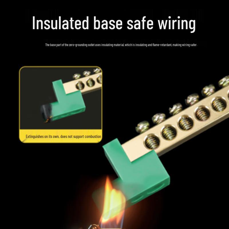 EGFB 8-Hole Copper Grounding Terminal Block