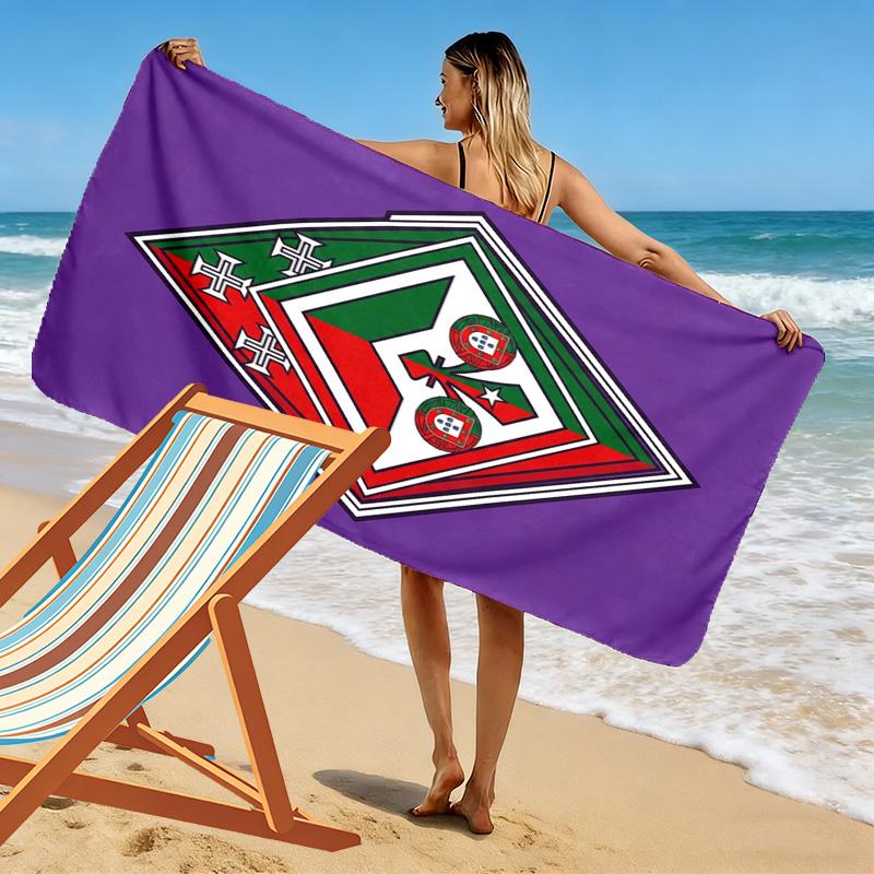Royal Emblem Heritage beach towel beach Outdoor camping Absorbent bath towel swim seaside Outdoor picnic beach mat beach towel beach
