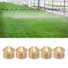 5PCS Fine Mist Misting Nozzles Gold Garden Cooling System Nozzles Fog Nozzles  Dust Reduction Use