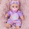 Simulation Doll Cute Purple Clothes with Pacifier 30CM Reborn Doll Simulation Doll Girl Gift