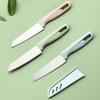 2023 New Fashion Cheap Bread Cheese Knife Three Hole Double Cusp Multi Functional Knife Nordic Pink Fruit Knifes Kitchen Knifes