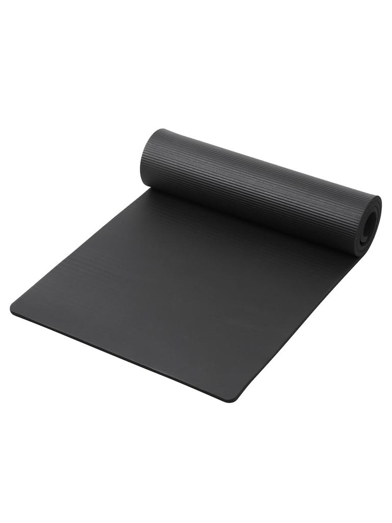 Loopa Fitness Yoga Pilates 12mm Training Mat for Strength and Solid Color No Logo Mat, Training, Exercise, Stretching, Thick, Large, Wide, NBR, /