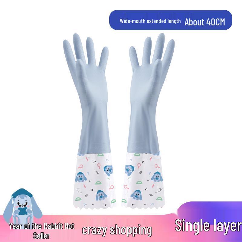 Резиновые перчатки для мытья посуды с флисовой подкладкой - Очень толстые, водонепроницаемые и теплые для использования на кухне или в прачечной