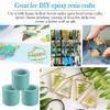3 рулона бесшовной клейкой бесшовной эпоксидной ленты 5 м DIY технологическая лента УФ-краска для бумаги из смолы высокой вязкости цвета нежно-голубой