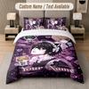 Death Note 3Pcs Bedding Set, Personalized Custom Name Text, 1 Duvet Cover & 2 Pillowcases For Bedroom
