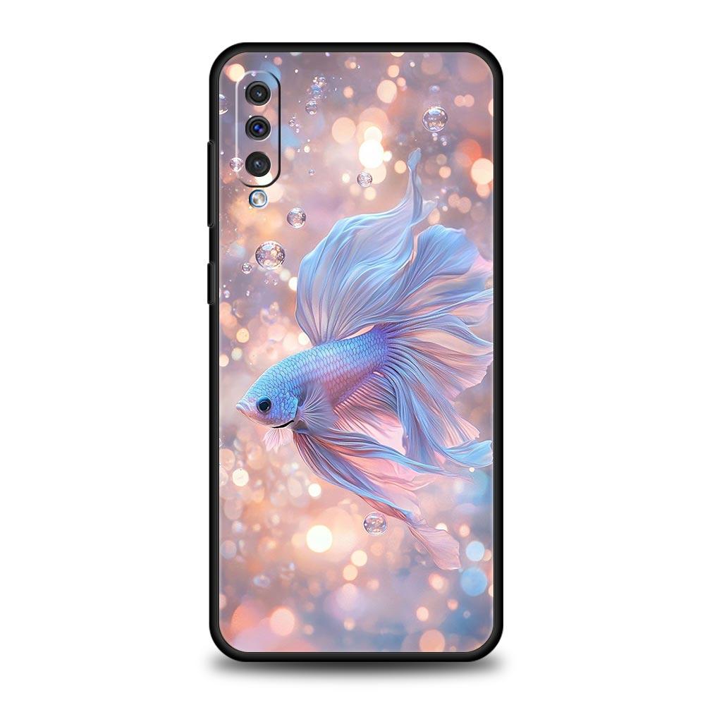 Goldfish Swimming Phone Case for Samsung Galaxy A56 A36 A26 A16 A34 A24 A42 A22 A20 A12 A40 A30 A10 5G Soft TPU Cover Shell Bags