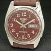 Б/У винтажные мужские часы SEIKO 5 AUTOMATIC JAPAN с коричневым циферблатом a434992-2 R122-a434992